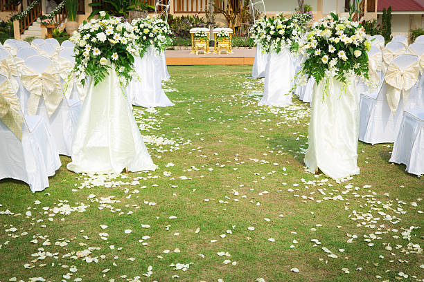 istock Wedding ceremony in a beautiful garden 471872243