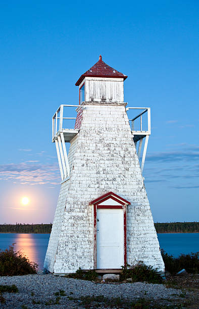 클래식 등대 - canada landscape manitoba lake 뉴스 사진 이미지