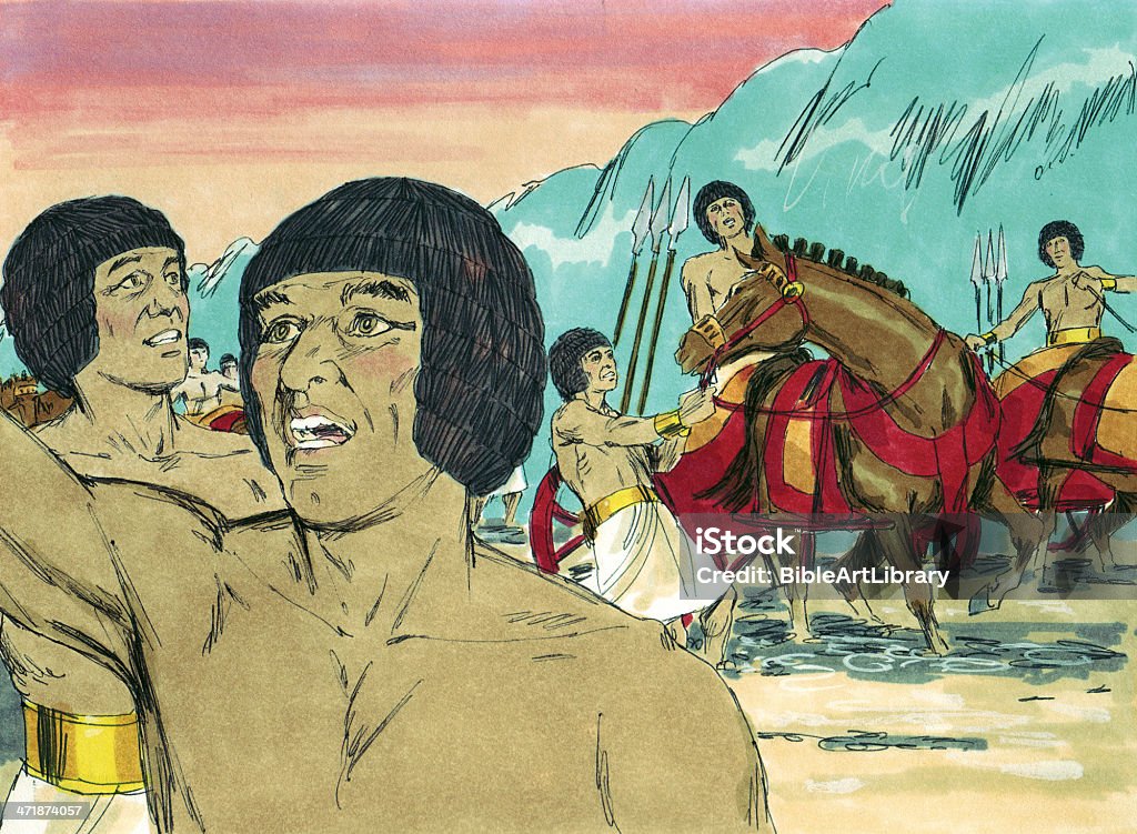 Egipcios y el Mar Rojo - Foto de stock de Abraham - Personaje bíblico libre de derechos