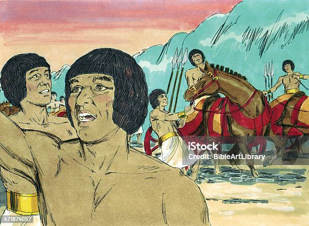 Egipcios Y El Mar Rojo Foto de stock y más banco de imágenes de Abraham - Personaje bíblico - Abraham - Personaje bíblico, Antiguo Testamento, Arca de la Alianza