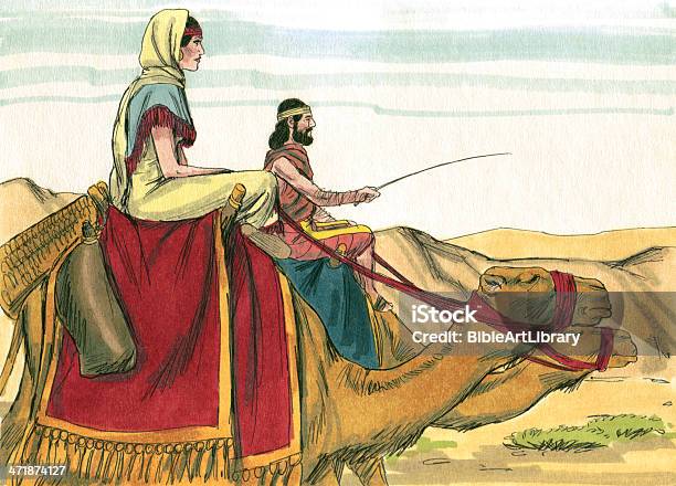 Isaac Y Rebekah Viaje De Camellos Foto de stock y más banco de imágenes de Abraham - Personaje bíblico - Abraham - Personaje bíblico, Biblia, Antiguo Testamento