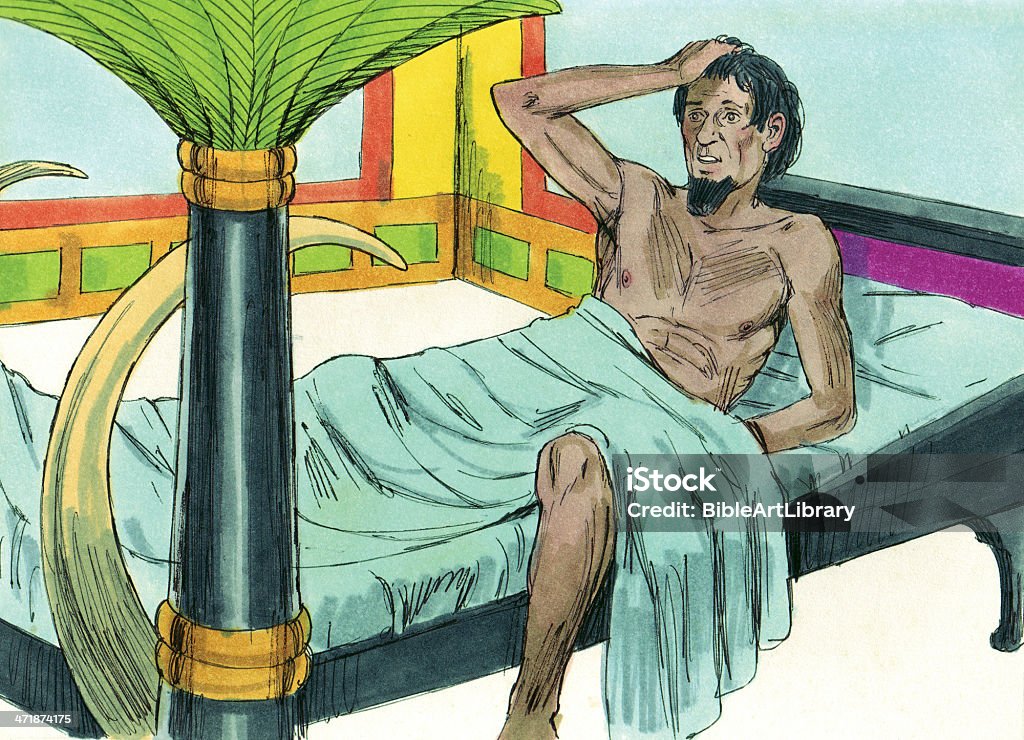 Faraón Wakes de ensueño - Foto de stock de Abraham - Personaje bíblico libre de derechos