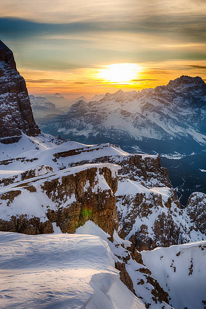 Italian Alps during winter.