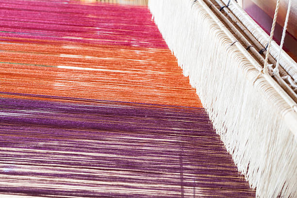 istock Wooden thai handloom 471875598