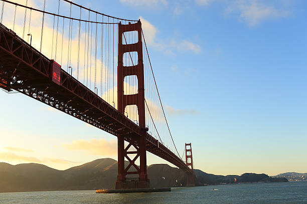 산 francisco: 골든 게이트 bridge - san francisco county suspension bridge cityscape marin tower 뉴스 사진 이미지