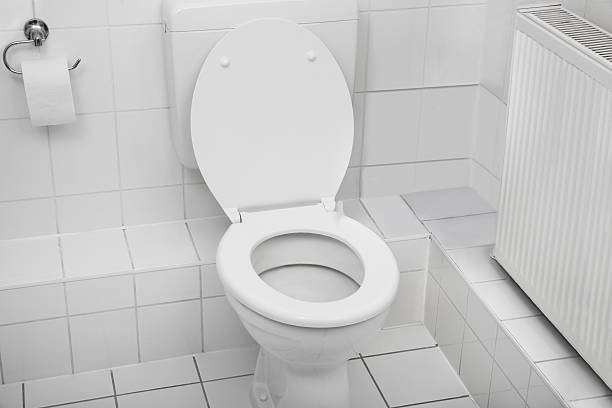 istock White Toilet Bowl In Bathroom 471876332