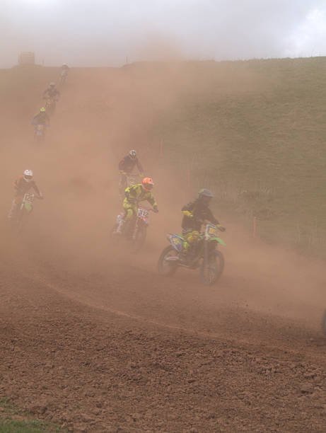 istock Dusty motocross riders 471876358