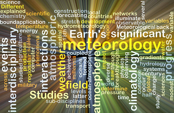 istock Meteorology wordcloud concept illustration glowing 471877368