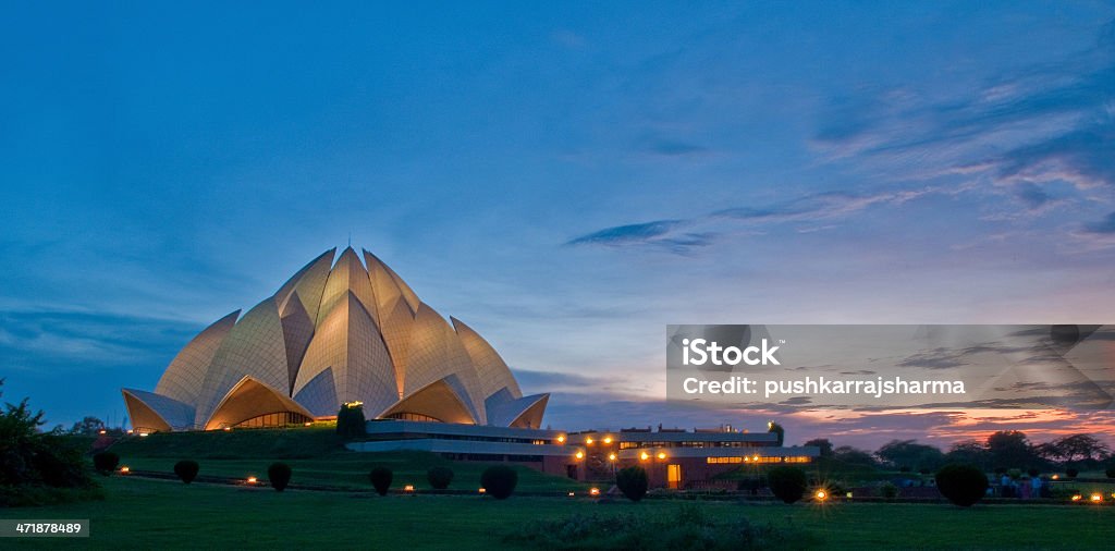 ~o Templo de Lótus - Foto de stock de Nova Delhi royalty-free