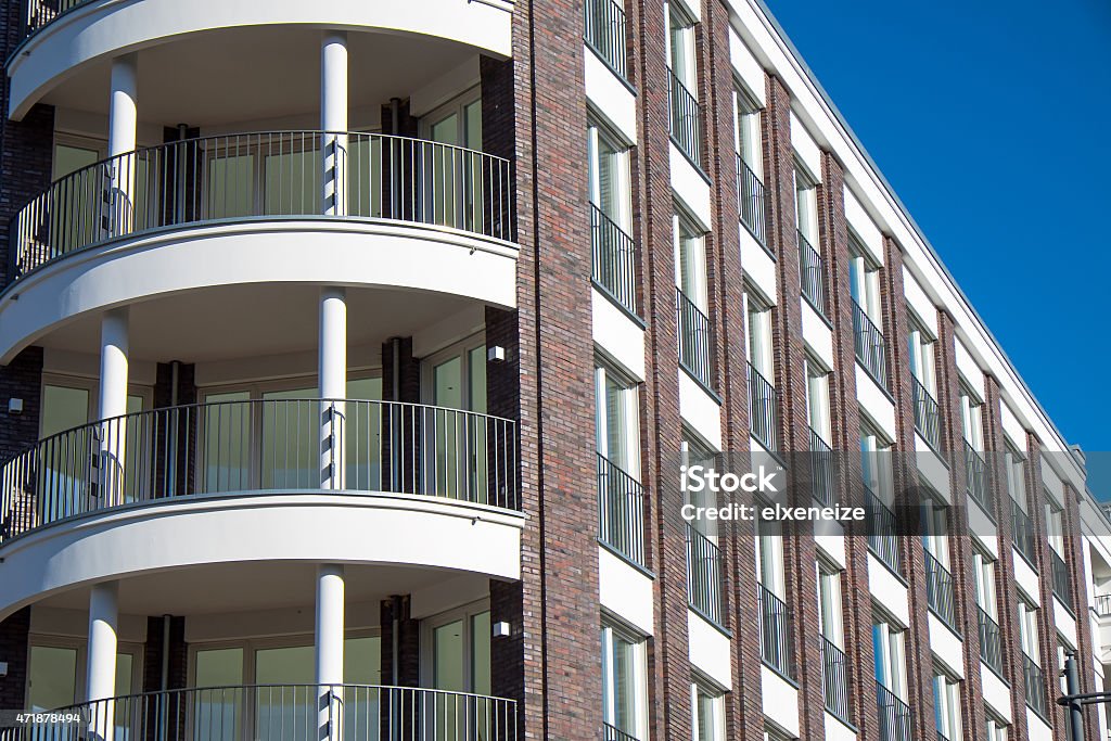 New apartments in Berlin A new construction with apartments seen in Berlin, Germany 2015 Stock Photo