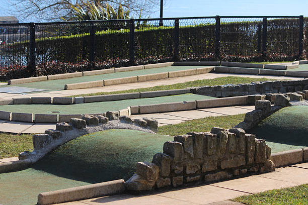istock Image of humps on putting greens at mini golf course 471881078