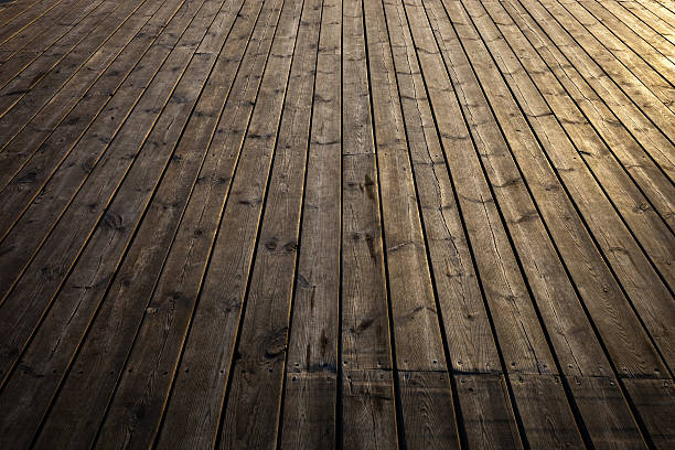 istock Wooden planks in early morning light 471881402