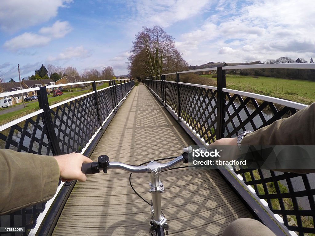 Riding A Bicycle On A Summers Day Bicycle Stock Photo