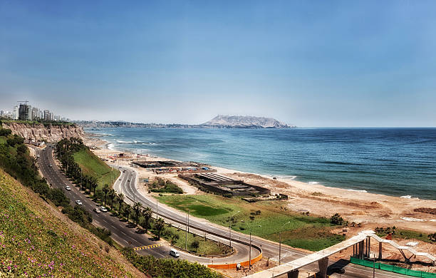 istock Coastline and coastal road in Lima 471882096
