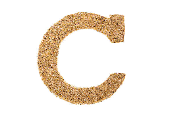 istock Letter C made of sand 471882214