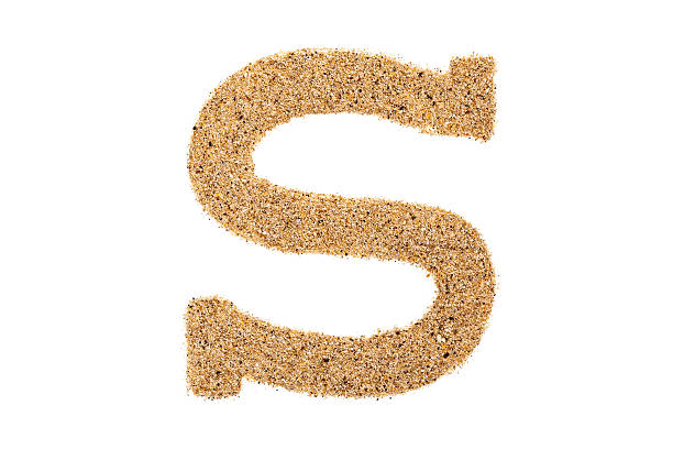 istock Letter S made of sand 471882240