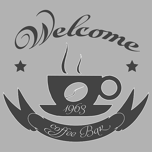 istock Vintage coffee themed monochrome labels 471882500