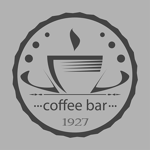 istock Vintage coffee themed monochrome labels. 471882508