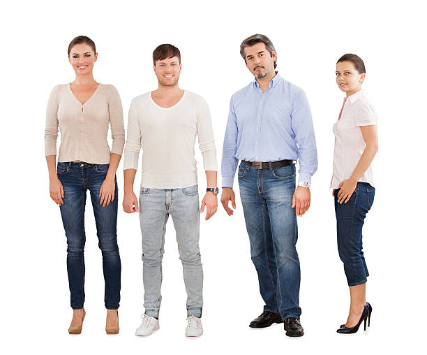 istock Confident Businesspeople Standing In Row 471884280