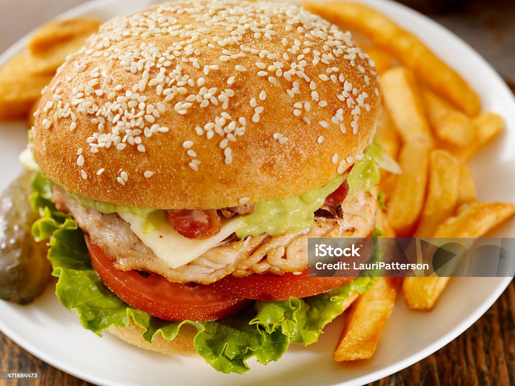 Le Guacamole Bacon Burger à la dinde - Photo de Aliment libre de droits
