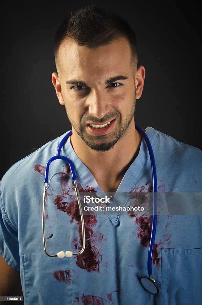 Arrabbiato medico - Foto stock royalty-free di Reparto assunzioni