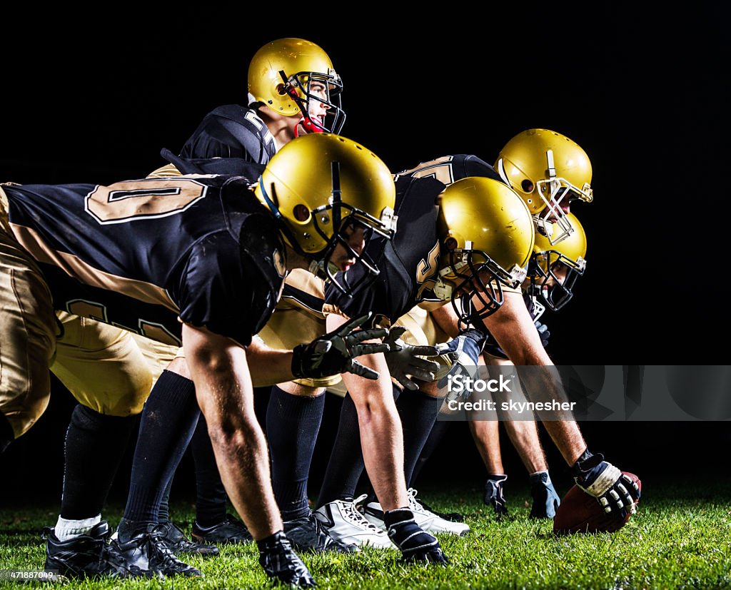 American football player-Futter. - Lizenzfrei Amerikanischer College-Football Stock-Foto