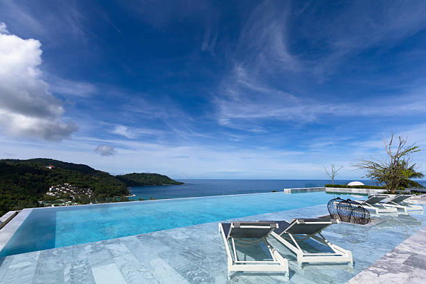 apartamento de lujo junto al mar - tourist resort apartment swimming pool caribbean fotografías e imágenes de stock