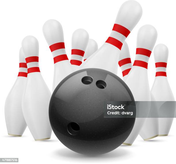 Skittles And Ball Stock Illustration - Download Image Now - 2015, Activity, Backgrounds