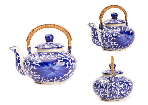 istock Antique teapot isolated on white background 471888406