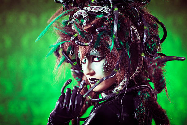 medusa - medusa greek mythology mythology gorgon imagens e fotografias de stock