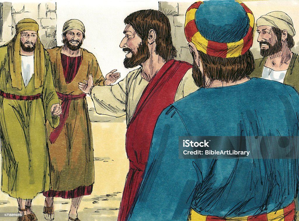 Jesús, Nathanael y Philip - Foto de stock de Apóstol libre de derechos