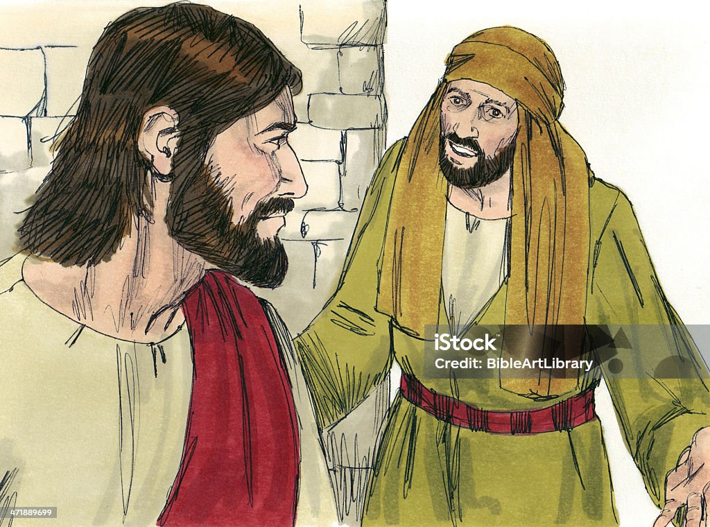 Nathanael następuje Jesus - Zbiór zdjęć royalty-free (Apostoł - wyznawca)