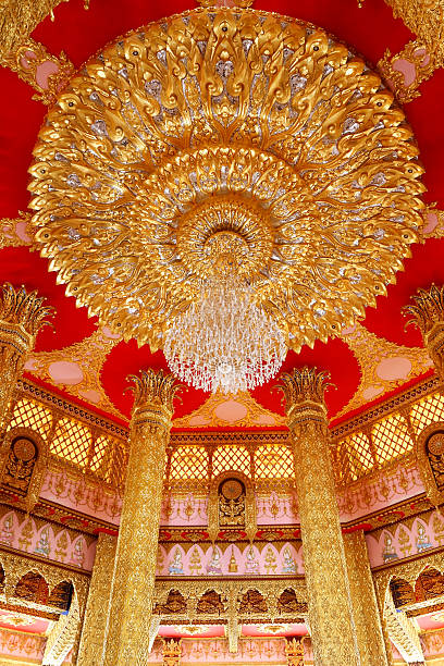 istock Thai art decorated inside in pagoda 471889829