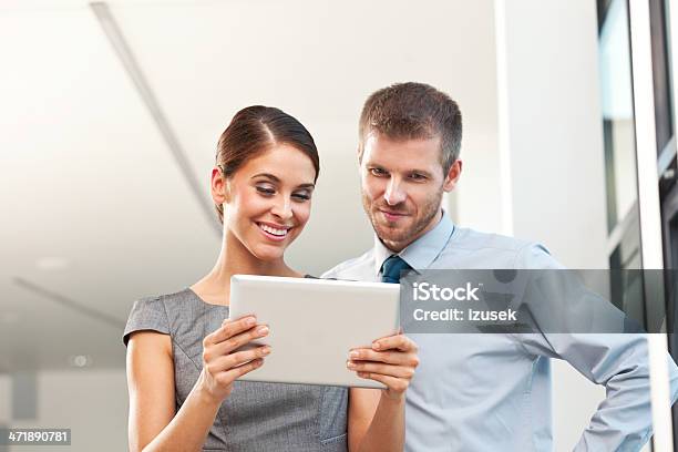 Business People With Digital Tablet Stock Photo - Download Image Now - Adult, Adults Only, Business