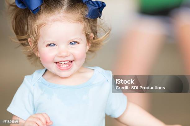 Cute Toddler Girl Laughing And Smiling Stock Photo - Download Image Now - Girls, Toddler, Smiling