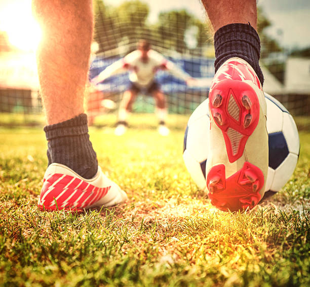istock Football Player Kicking a Penalty 471891847