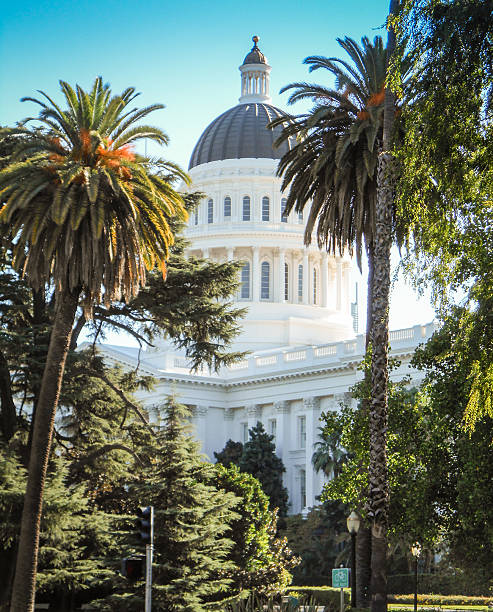 sacramento capital building-california - california state capitol building foto e immagini stock