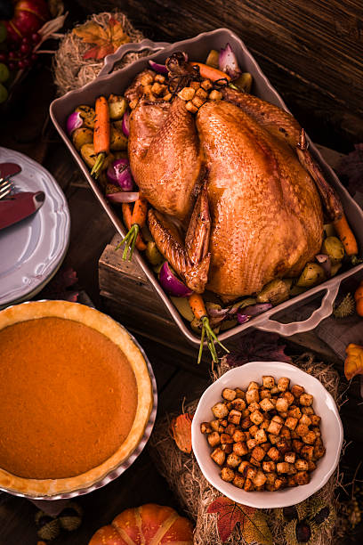 istock Roasted Thanksgiving Turkey with Side Dishes 471892949