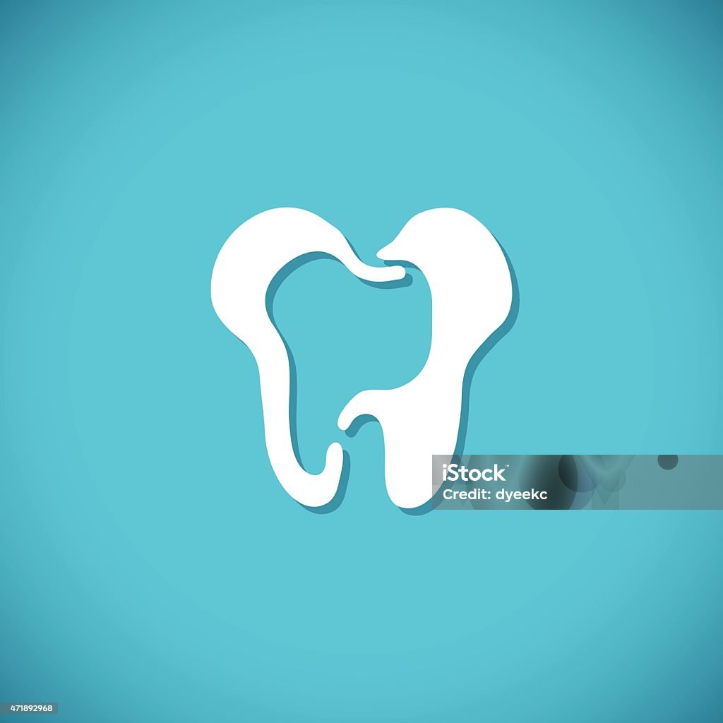 Tooth icon Tooth icon. Vector illustration. 2015 stock vector