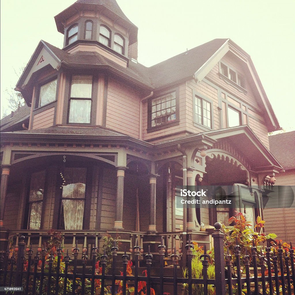 Victorian House Old Victorian house that has been restored in Portland, Oregon. Portland - Oregon Stock Photo