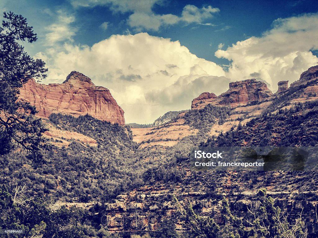 red rocks in sedona - Lizenzfrei Abenddämmerung Stock-Foto