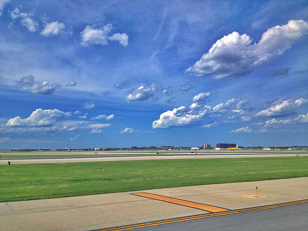 istock Airport runway on a sunny day. 471896279