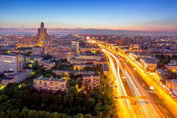 istock Moscow night urban view 471896503