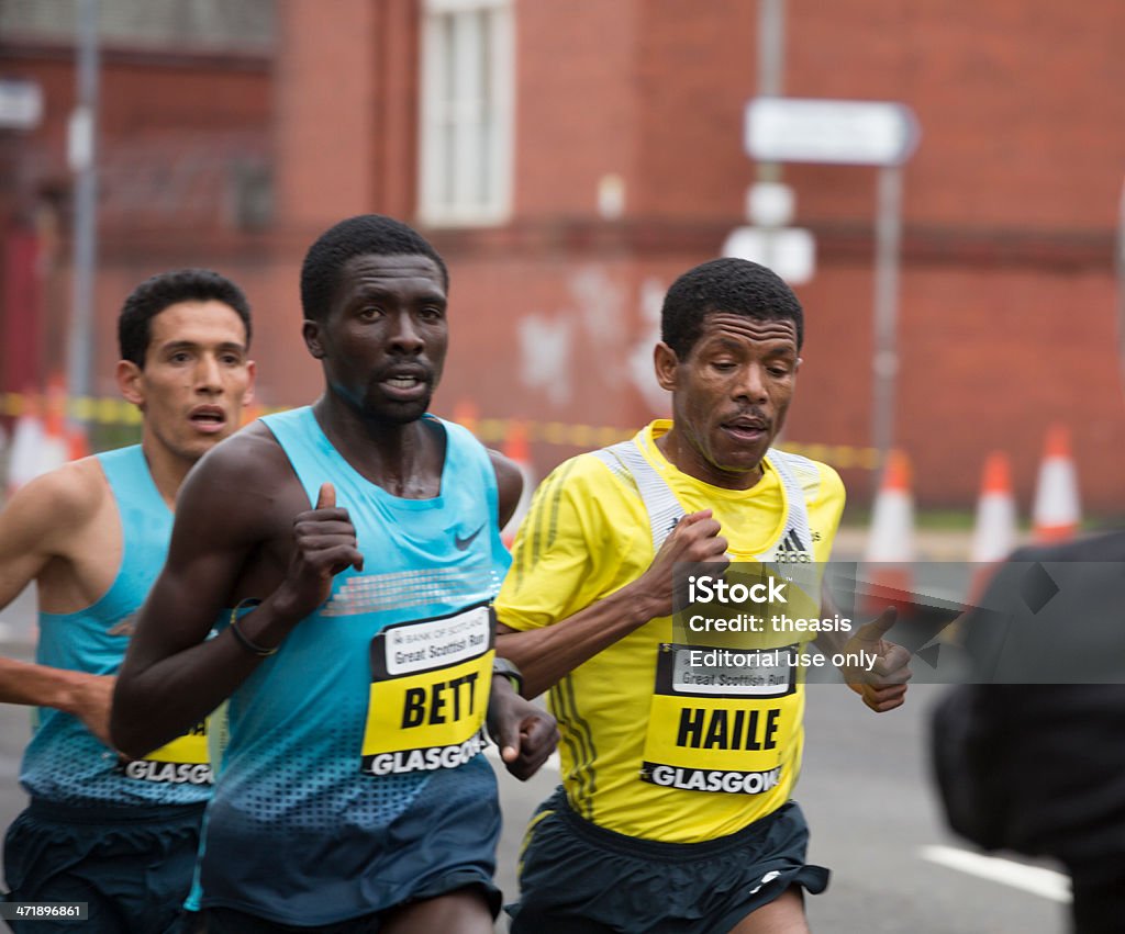 Correderas de larga distancia - Foto de stock de Haile Gebrselassie libre de derechos