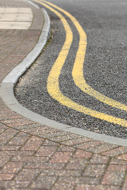 istock footpath pavement sidewalk with traffic sign 471896934