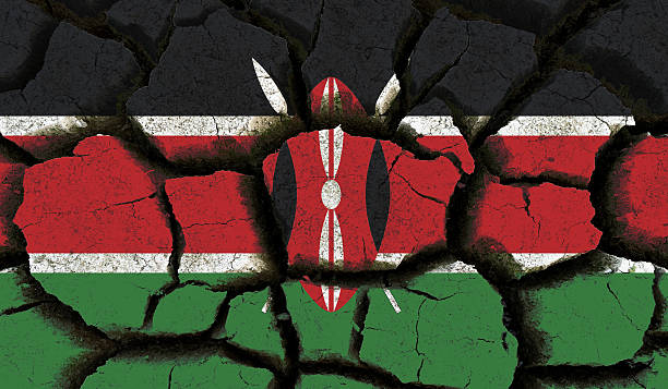 Kenya flag. stock photo