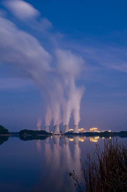 istock Energy power plant at night 471899149