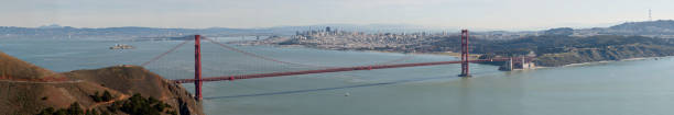 istock Panoramic view of Golden Gate 471899223
