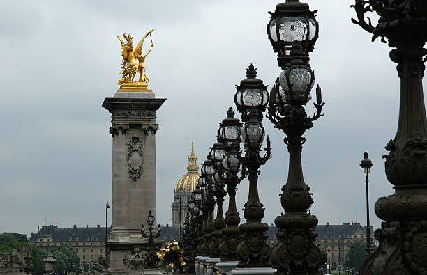 The Alexander III bridge (fragment) - Paris, France