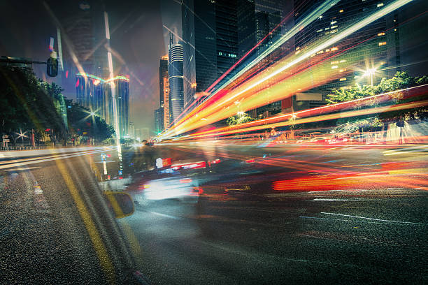 istock Traffic on a street at night 471900859